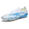 Zapatos de Fútbol Nuevos Transfronterizos Botas de Fútbol Tejidas sin Costuras Fly Césped Hombres Juego Profesional Entrenamiento Zapatos de Fútbol
