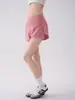 Shorts de Yoga Transpirables de Secado Rápido para Mujer, de Cintura Alta, Levanta Glúteos, Anti-Exposición, con Bolsillos, Shorts Deportivos para Pilates y Fitness