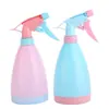 Regadera de colores de caramelo para regar flores de jardín, botella pulverizadora para plantas suculentas, botella pulverizadora de tipo manual de presión, pulverizador para regar flores, regadera pequeña