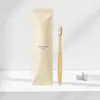 Set de cepillo de dientes y pasta de dientes desechables de hotel de alta gama, cepillo de dientes en un porta-tarjetas premium, adecuado para hoteles y casas de huéspedes