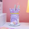 Nuevo Adorno de Escritorio Personalizado: Lámpara Portalápices de Buda Brillante Creativa y de Moda, Decoración de Almacenamiento Regalo