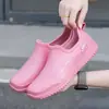 Botas de Lluvia Antideslizantes Nuevas para Mujer, Botas de Lluvia Cortas Deportivas de Moda para Tobillo, Resistentes al Desgaste, Zapatos de Goma para Trabajo al Aire Libre, Ropa de Abrigo para Mujer, Zapatos para el Agua