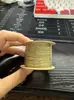Hilo de oro hilo de algodón retorcido a mano cuerda enrollada cuerda cuentas estrella luna bodhi texto cuerda de juego hilo de borla DIY hecho a mano