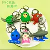 Chaveiros de borracha macia de PVC personalizados de fábrica, chaveiros de desenho animado "Shan Hai Jing", pingentes para bolsas pequenas, chaveiros com toque de alta qualidade