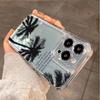 Silueta Palmera Adecuado para Honor 300Pro Cobertura Completa Mate70 Funda para Teléfono Huawei P70 Anti-Caída Nova13Pro Suave