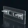 Estante de Almacenamiento Parche Engrosado Gancho de Plástico Multifuncional Transparente Hebilla de Carta Gancho Adhesivo de Pared sin Perforaciones