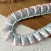 Acessórios de Renda Plissada com Bolinhas Pretas e Rosas de Camada Dupla Material DIY Feito à Mão Tábua de Pintura Fita Acessórios de Cabelo Material para Caderno Decorativo