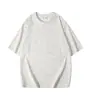 Camisetas Lisas de Manga Curta para Verão para Homens e Mulheres no Atacado, Camisetas com Estampa de Publicidade de Time, Camisetas Cool Sorona com Ombro Caído tingidas com Cera
