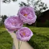 3 Rosas de AustinFlores Artificiales para Decoración de Bodas, Arreglos Florales Falsos, Arreglos Florales Falsos para Caminos