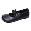 Zapatos franceses de punta abierta para mujer, combinados con zapatos de plataforma, faldas, zapatos de un solo color estilo Mary Jane, estilo ballet, lazo, estilo nuevo, primavera y otoño 2026