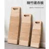 Tabla de Lavar Espesa para el Hogar de Madera Tamaño Grande Madera Maciza Doble Cara No Moho Ropa Interior de Madera Tabla para Frotar Ropa Estilo Nuevo