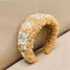 Nueva Diadema de Lana de Cordero de Invierno Estilo Coreano Rizada Cálida Diadema Nicho Lujo Accesible Pinza para el Cabello de Gama Alta Presa de Pelo de Felpa