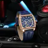 Reloj Megir para hombre, de cuarzo, deportivo, luminoso, resistente al agua, cuadrado, a la moda, 2204