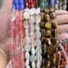 12x16 Piedra Natural Ágata Cristal Ovalado Planas Cuentas DIY Pulsera Collar Accesorios de Joyería Cuentas Semi-Terminadas Mayoreo