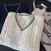 Nuevo chaleco de punto sin mangas estilo coreano de moda para otoño de 2026 para mujer, holgado y adelgazante, top vintage versátil