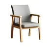 Silla de Madera Maciza Silla de Computadora Silla de Oficina para Estudiar Silla de Escritorio Moderna Simple Cómoda para Estar Sentado Respaldo Silla de Comedor Doméstica