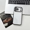 Adecuado para Funda Transparente Electrochapada para iPhone 17, Apple 16 Pro Max con Película para Lente, 15 Funda Protectora Dura de Cobertura Total
