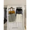 MZI STUDIO 2026 Moda Otoño Estilo Coreano Patchwork de Encaje Cintura Elástica Falda con Abertura Trasera para Mujer 18526