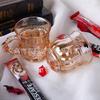 Suministro directo de fábrica Cristal de Jade galvanizado engrosado resistente vidrio tropical burbuja té perfumado kung fu taza de té pequeña taza de té ámbar