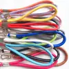 Cordão Curto para Celular, Cordão de Couro PU de Alta Qualidade, Pingente de Chaveiro, Pulseira de Pulso Unissex