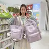 Mochila estudiantil nueva de estilo fresco transfronterizo para mujer, mochila de viaje de gran capacidad estilo universitario, mochila estilo bosque 2026