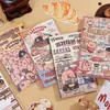 Libro de Juegos de Pegatinas de Vaca, Gatito, Capibara, Paisajes Miniatura Divertidos para Hacer Tú Mismo, Educativo para Aliviar el Estrés, Pegatinas de Varios Materiales