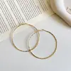 Estilo Spicy Girl Milenio y2k Aretes de Tachuela Chapados en Oro Real de 18 Quilates para Mujer Pendientes de Aro de Personalidad de Nicho Joyería para Orejas de Lujo Ligero Sensación de Alta Gama