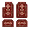 TEMU Estilo Bohemio Retro Nórdico Alfombrilla para Coche Interior de Coche Resistente a la Suciedad Alfombrilla Antipolvo Trasera Fácil de Cuidar Juego de Cuatro Piezas