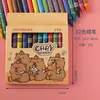 Crayones Infantiles Seguros y No Tóxicos, Disponibles en 8/12/24 Colores y Múltiples Especificaciones, Fáciles de Colorear, Plumas para Garabatear para Bebés y Herramientas de Dibujo