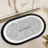 Tapete de chão de diatomita para pia de banheiro, uso doméstico, absorvente de água, secagem rápida, resistente à sujeira, antiderrapante, tapete de banheiro de luxo leve