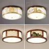 Nova Luminária de Corredor de Madeira Maciça Estilo Chinês, Pequena Luminária de Teto, Novo Modelo 2024, Toda em Cobre, Ultra Brilhante, Luminária Pendente para Entrada, Hall de Entrada, Corredor