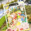 Sanrio Tablero de Escritura Transparente de Acrílico Carpeta con Clip Patrón de Dibujos Animados Anime Estudiante Tablero con Clip A4
