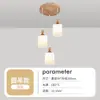 Nuevo Lámpara Colgante para Comedor Tres Cabezas Simple Mesa de Comedor Sala de Estar Celebridad de Internet Dormitorio Mesita de Noche Lámpara Colgante Pequeña Lámpara Creativa para Barra de Bar Arte de Madera y Hierro