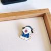 Broche Patcha Dog Hello Kitty Fofo Desenho Animado Japonês Sanrio Cachorro Pudim Insígnia de Animação Criativa Acessórios Masculinos e Femininos