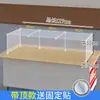 Cubierta de Puesto a Prueba de Viento de Tres Lados con Techo, 36 Cubiertas Transparentes de Plástico, Cerramiento de Escritorio, Película para Exteriores, Cubierta a Prueba de Polvo para Carrito de Comida
