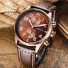 Reloj de cuarzo informal con esfera grande de Ochstin Augusten para hombre, moderno y resistente al agua.