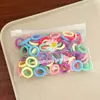 100 Piezas Gomas para el Cabello de Margarita Sencillas Empaquetadas en Bolsa Bandas de Goma de Nylon Coloridas Anillos de Toalla Accesorios de Cabello de Moda Cuerdas para el Cabello Lote