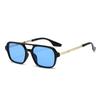 Nuevas Gafas de Sol Aviador de Doble Puente Transfronterizas para Mujer, Gafas de Celebridad de Internet, Accesorios de Moda, Gafas de Sol Anti-UV para Hombre