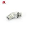 Tubo doblado de 90 grados 45 grados rosca externa cono interno de 60 grados/O-ring extremo de columna ajustable adaptador 1BG4 1BG9