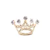 Coreano bonito dos desenhos animados strass pequena coroa colar pin colarinho fivela série mulheres broche postage fábrica direta uma geração de cabelo