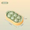 Forma de Grau Alimentício Doméstica Caixa de Gelo Redonda com 6 Compartimentos Forma de Gelo Forma de Bola de Gelo Cubo de Gelo Forma de Bandeja de Gelo com Tampa Bola Redonda