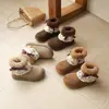 Botas Birkenstock Estilo Pequeno Fragrante Ins Outono e Inverno 2026 Novas Botas Femininas Estilo Coreano com Laço de Renda e Botas Curtas de Lã
