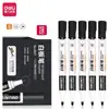 Plumón para pizarra Deli s502, marcador de pizarra en rojo, azul, negro, recargable, borrable, gran capacidad de tinta