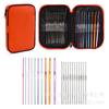 Juego de Herramientas de Ganchillo Metálico Transfronterizo 22 Rosa Colorido Aleación de Aluminio Oxidado Acero Inoxidable Juego de Ganchillo para Lana