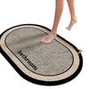 Tapete de Piso Absorbente para Baño, Tapete de Puerta de Barro Diatómico para Puerta de Baño, Tapete Antideslizante para Pies para Inodoro de Baño, Alfombra de Baño