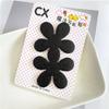 Verão coreano-estilo básico glitter Velcro adesivos de cabelo novo amor gravata borboleta magia negra acessórios de cabelo universal para as mulheres