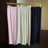 Pantalones Casuales de Pierna Ancha para Mujer Xia Xin C0619Z, Tipo de Pierna Modificado, Sensación Fresca, Cintura Alta Vertical, Adelgazantes, Pierna Recta Suelta
