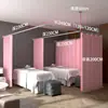 # Cortina Divisoria de Habitación para Salón de Belleza Ligera-Impermeable Gasa Tipo E F # Cortina Salón de Belleza Centro de Salud Cama de Fisioterapia