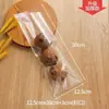 Bolsa de Embalaje para Pan Bolsa para Hornear Transparente Scone Comida Bolsa con Cierre Hermético Pequeña Galleta Pastel Tostada Sellado Bolsa Autoadhesiva