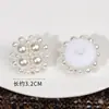 Botón de Perla Pequeña Fragante Hecho a Mano DIY Hebilla Decorativa para Chaqueta Abrigo Vestido Accesorios de Piel Hebilla Decorativa